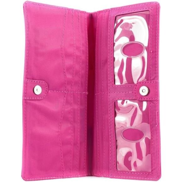 Big Skinny Women's Executive Bi-Fold Checkbook Slim Wallet, Holds Up to 40 Cards - Picture 5 of 7